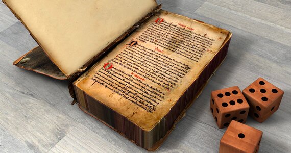 Antique middle ages font
