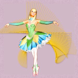Glamourous gold fan par de deau