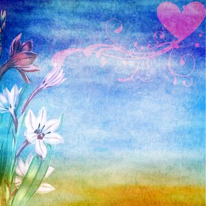 Scrapbook vintage heart