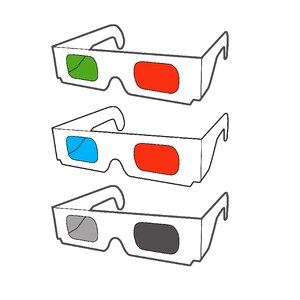 3d 3d glasses Free illustrations
