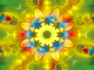 Floral abstract context