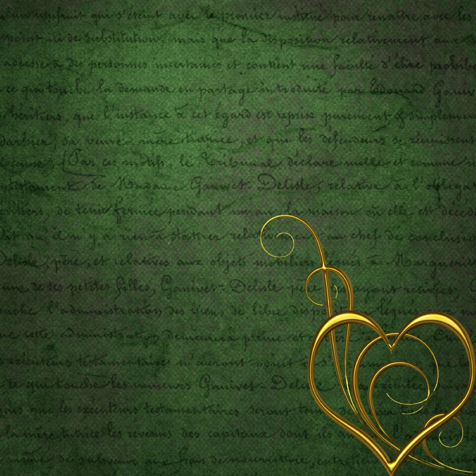 Heart scrapbook vintage