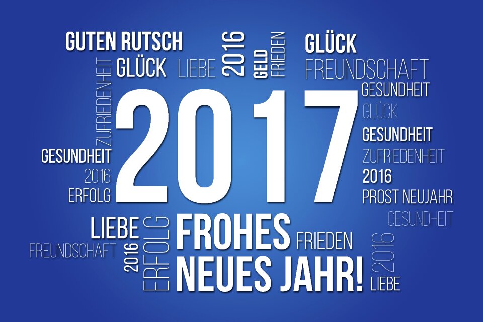 New year 2017 computer graphics new year's eve