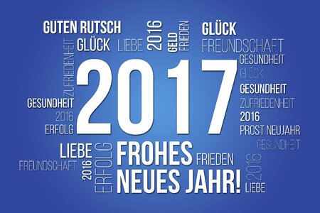 New year 2017 computer graphics new year's eve