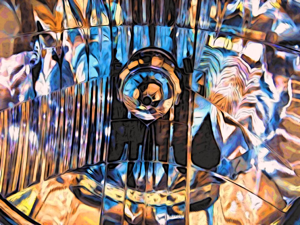 Colorful reflexions rendered