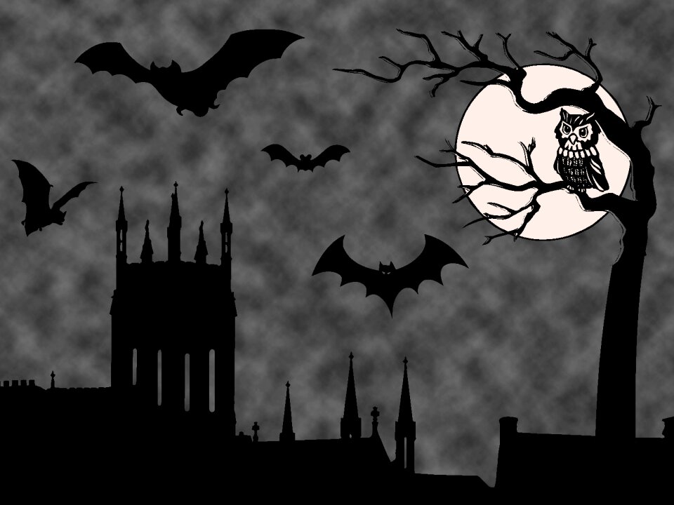 Castle dark decoration
