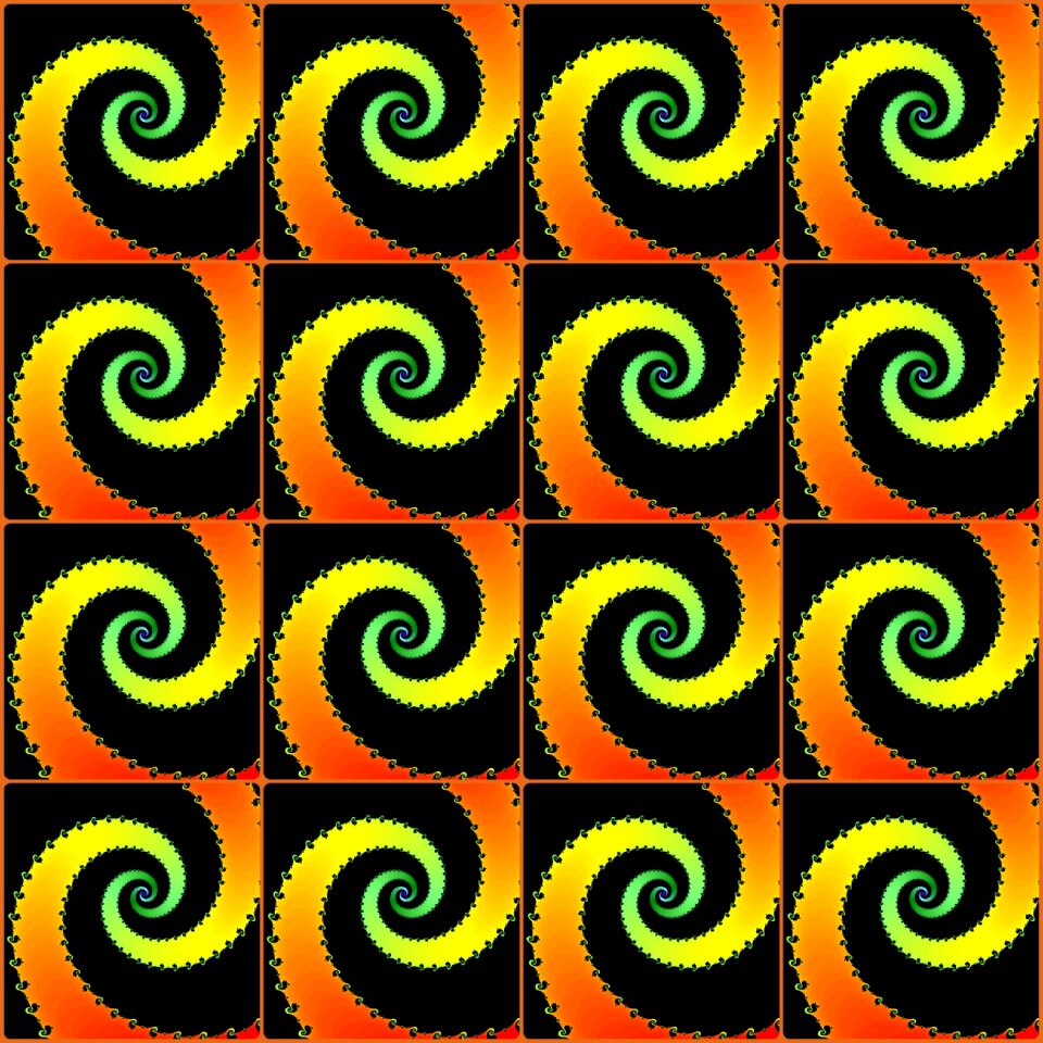 Fractal ornament rhythm