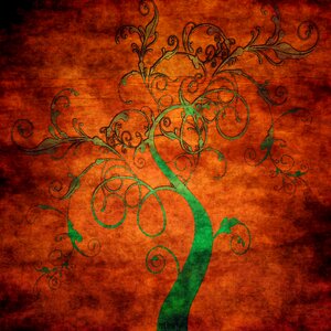 Plant abstract artwork