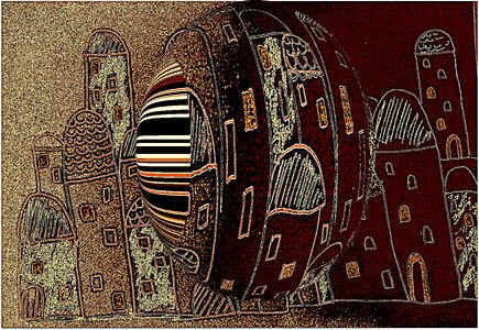 Abstract neighborhood Free illustrations