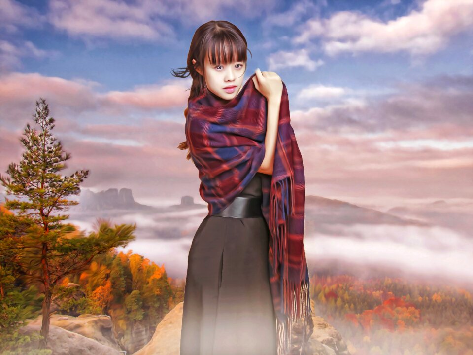 Lady cute fashion