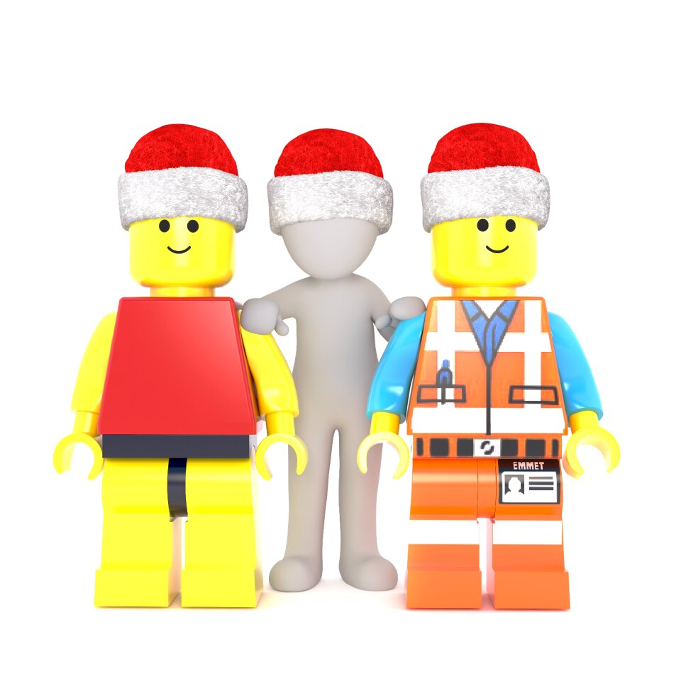Full body 3d santa hat christmas