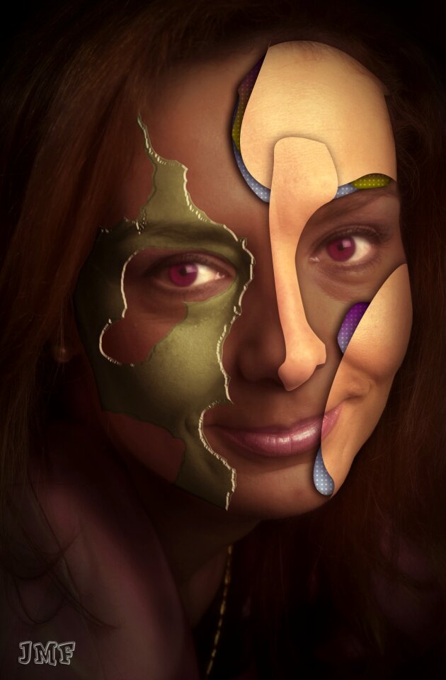 Photoshop violet eyes