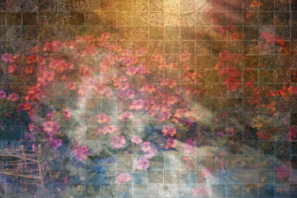 Flowers scrapbooking paper