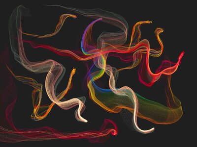 Lines movement colorful