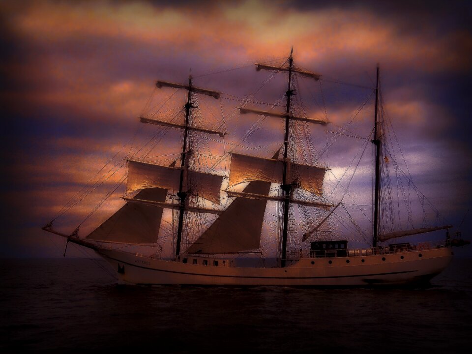 Yacht ocean travel