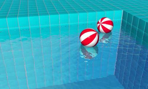 Relaxation digital art swimming