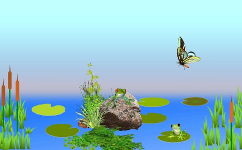 Stone butterfly Free illustrations