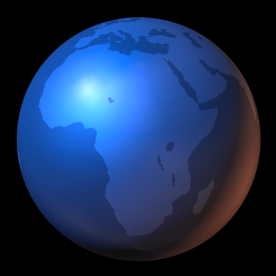 Globe continents continent