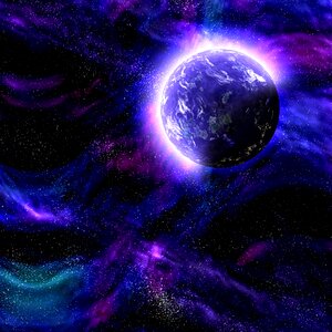 Galaxy sky planet