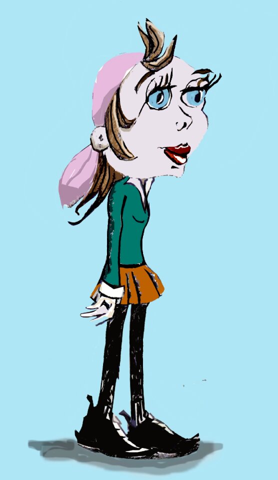 Character blue cartoon Free illustrations