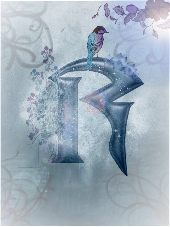 Bird ranke flowers