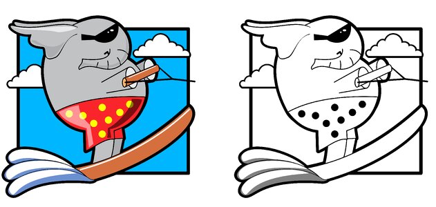 Cartoon fitness ear