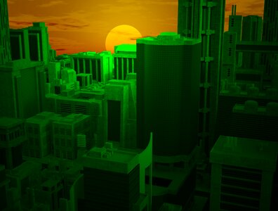Skyline urban city cityscape