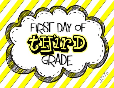 First yellow sign