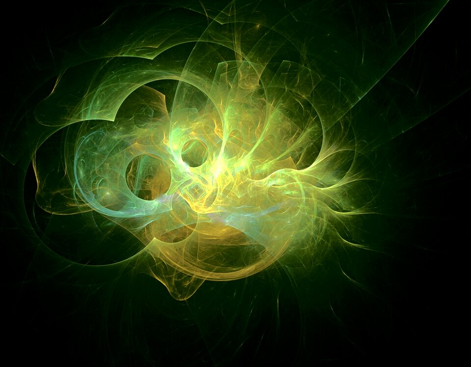 Green fire glow Free illustrations