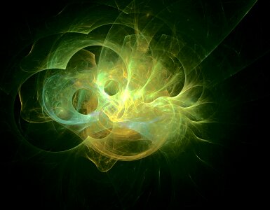 Green fire glow Free illustrations