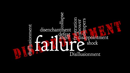 Disillusion shock disappointment