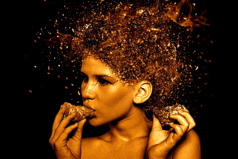 Human sensual young woman