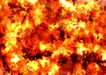 Flames burn burning