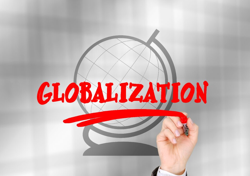 International globe hand