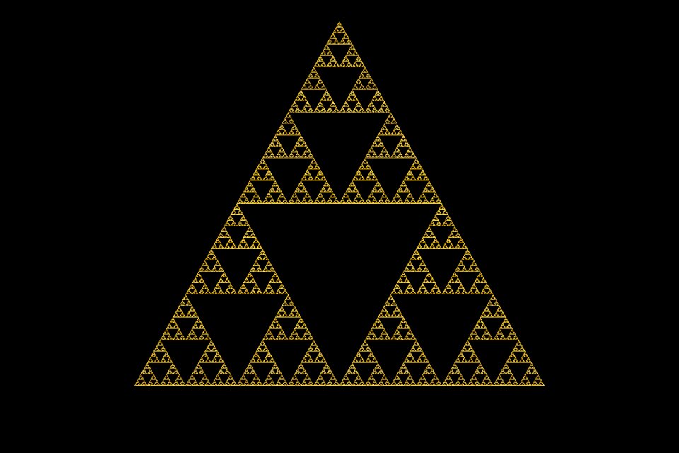 Sierpinski triangle geometry