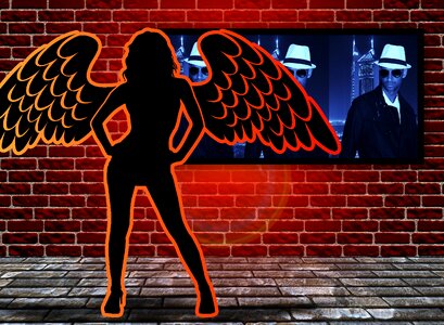 Wing erotic wall