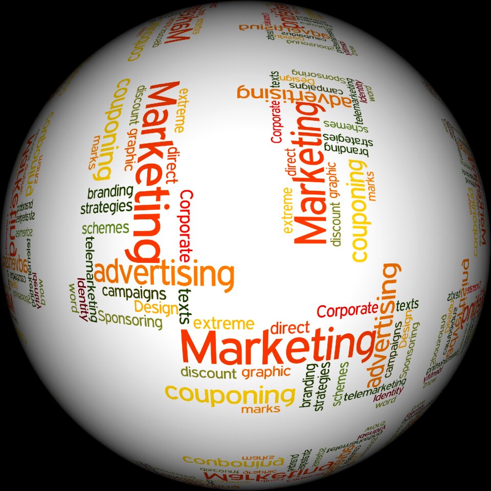 Graphic design advertising texts corporate identity