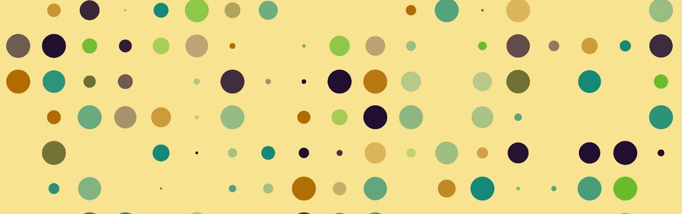 Circles yellow banner yellow circle