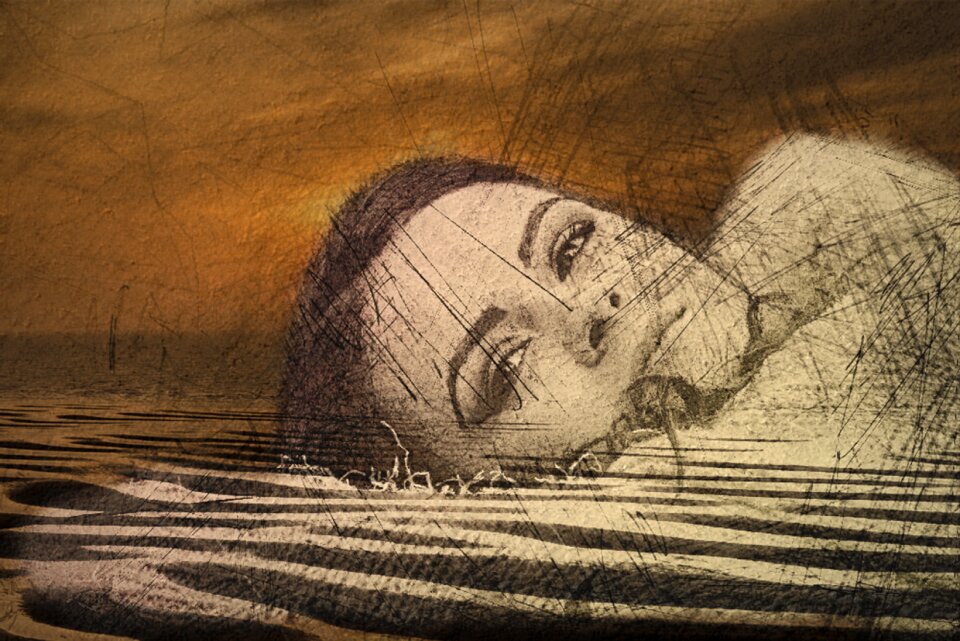 Drawing face sensual