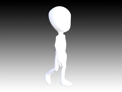 Character human gray human