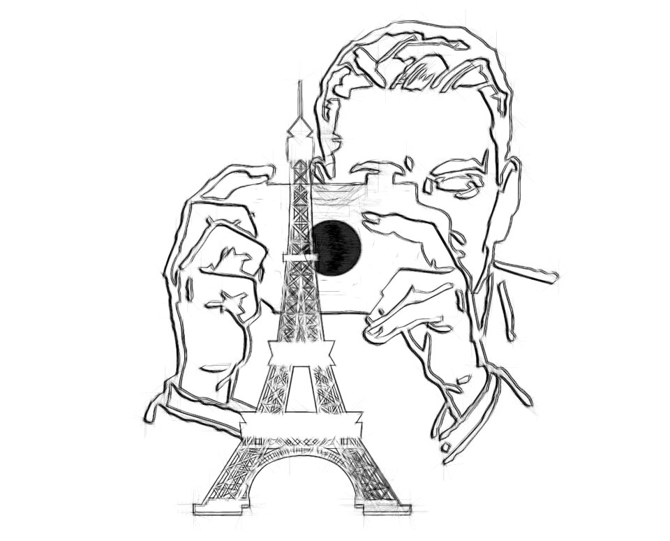 Drawing pencil outline