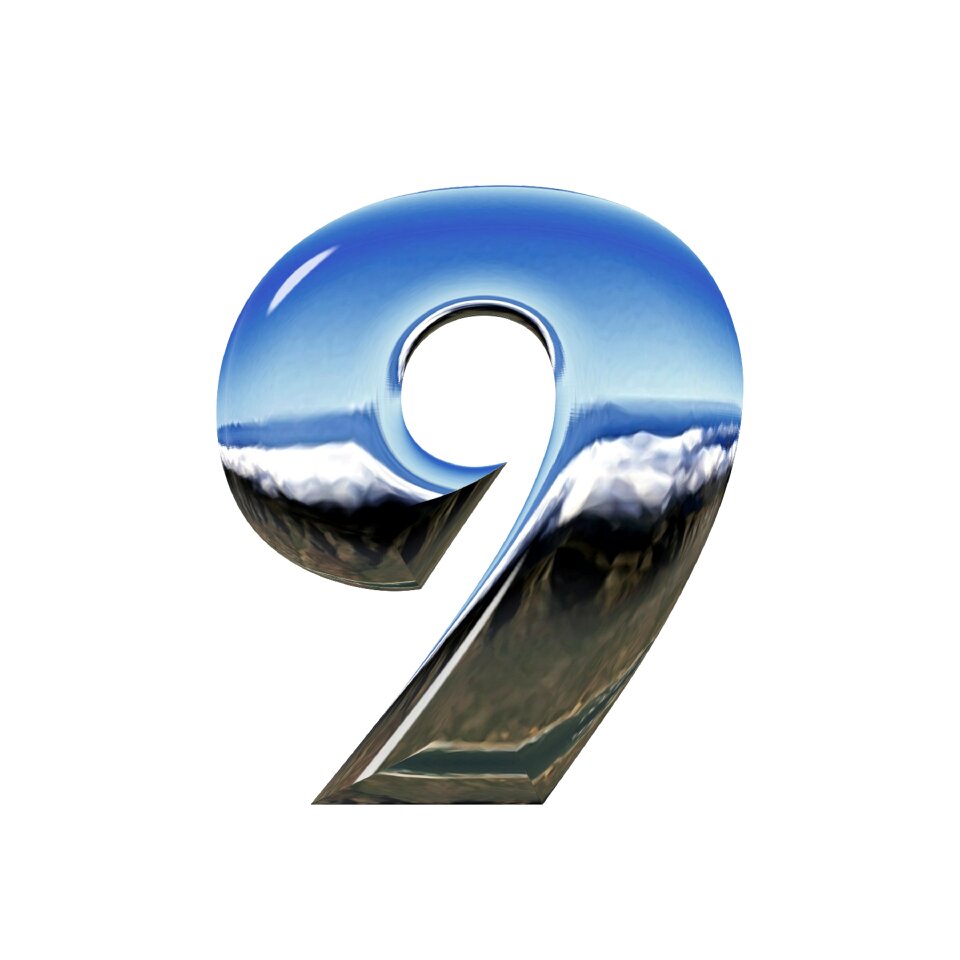 Digit nine Free illustrations