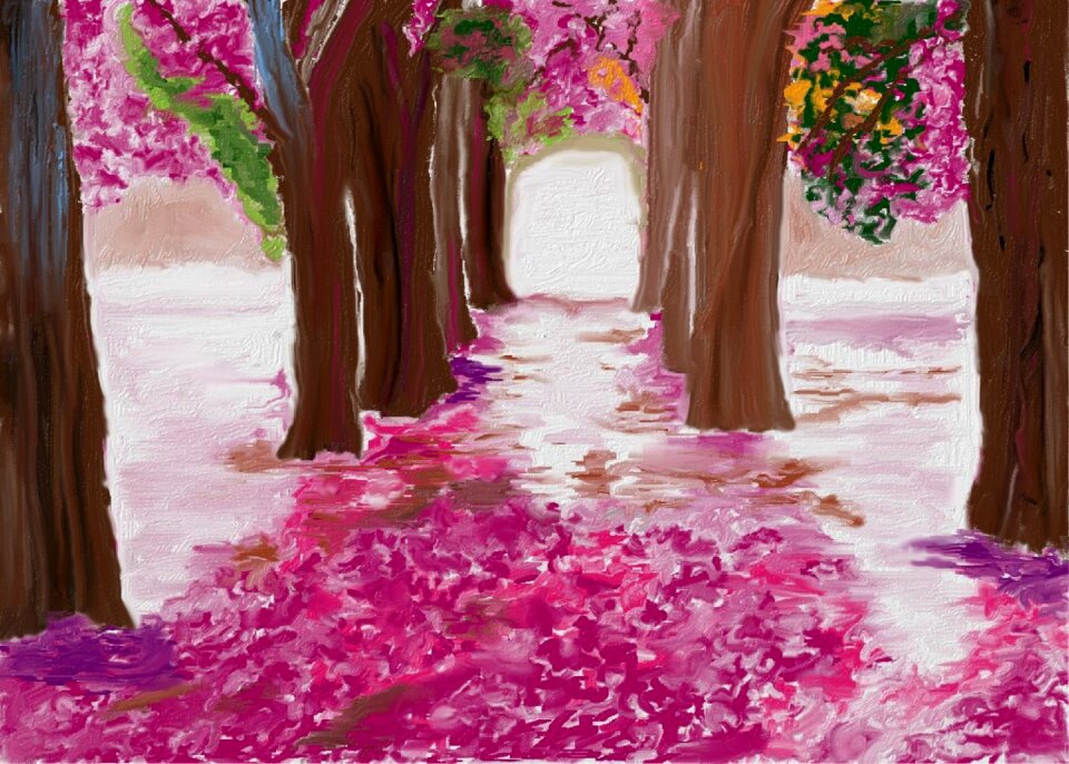 Nature painting plant