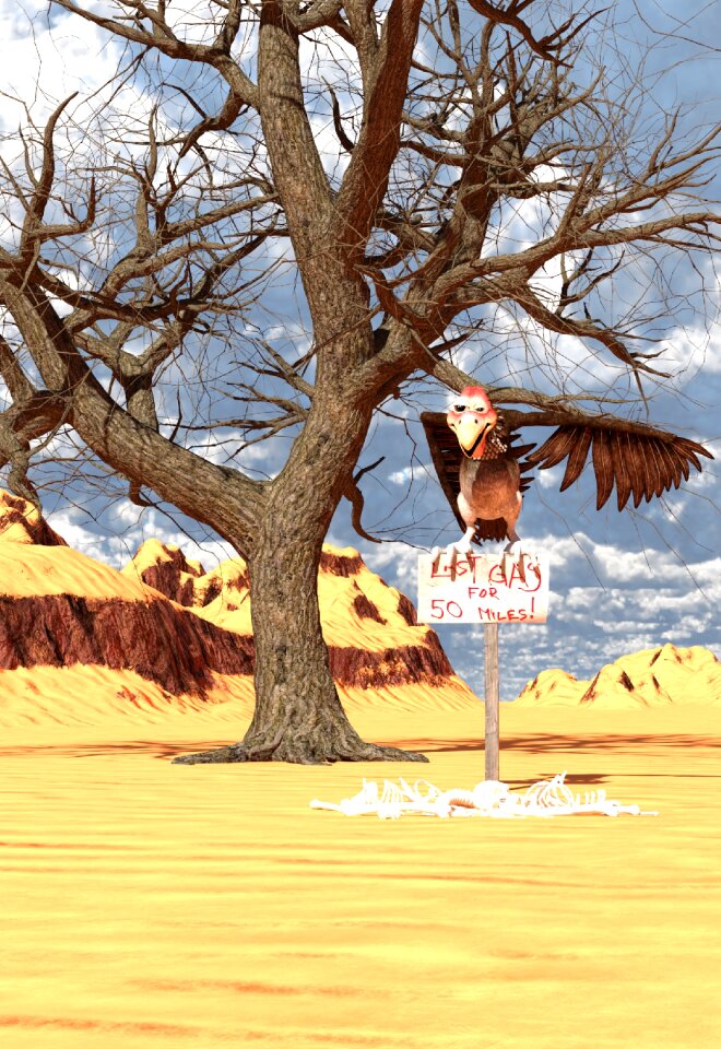 Bone vulture petrol stations