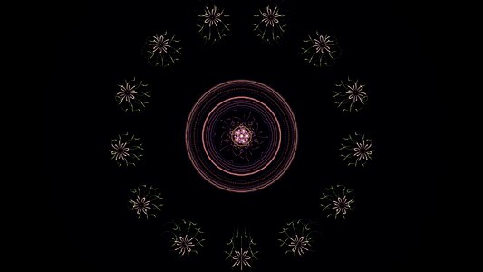 Fantasy design mandala