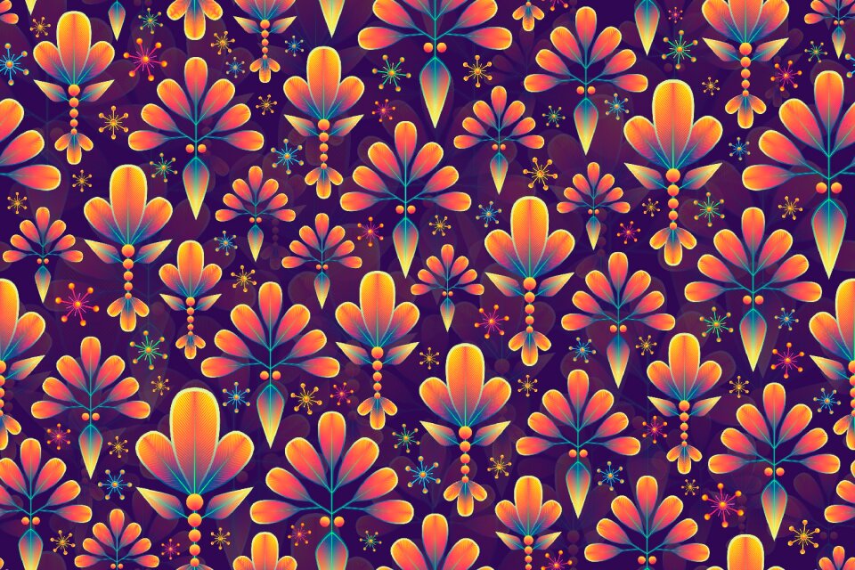 Bright colorful petal