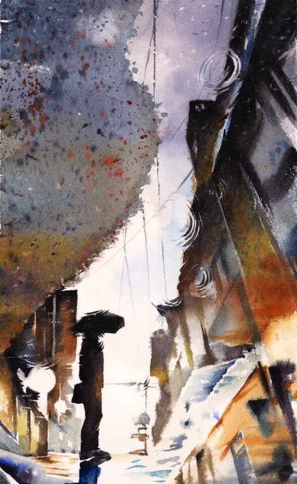 Nature baekjunseung watercolor landscape