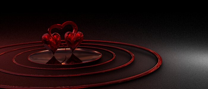 Romantic hearts Free illustrations