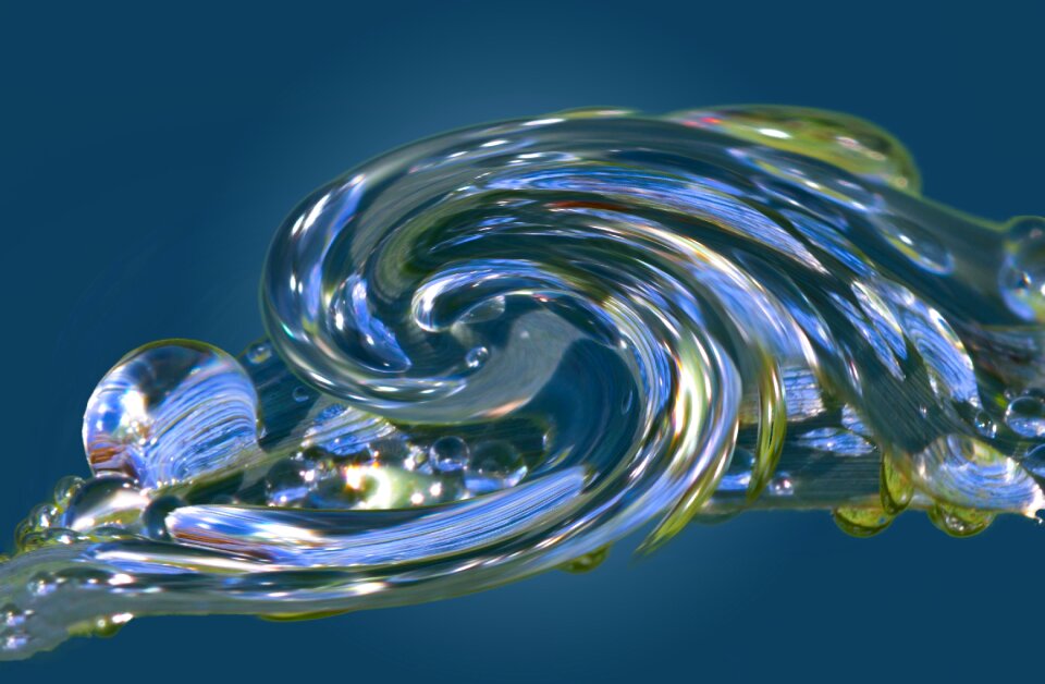 Blue surreal nature
