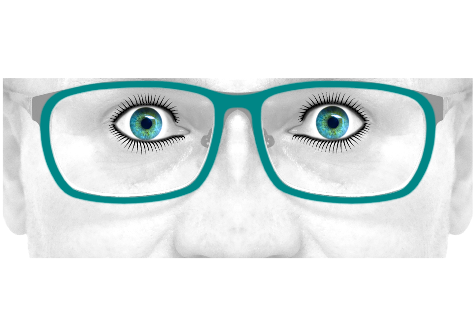 Photomontage face eyelashes